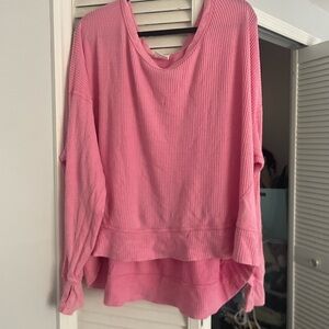 Offline by Aerie Wow Relaxed Waffle T-shirt long sleeve